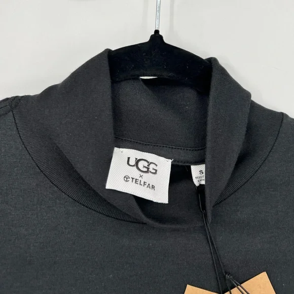 π NWT UGG x Telfar Logo Crystal Mockneck Top Turtleneck Rhinestone Black Small - Picture 11 of 11